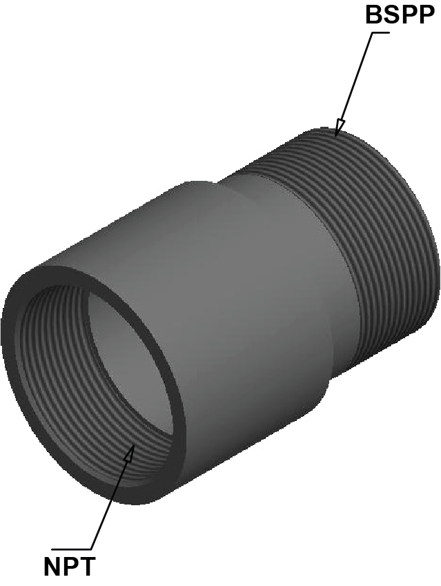 Reducing Adaptors - NPT Female to BSPP Male